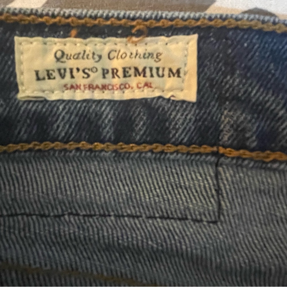 Levi’s Ribcage Straight Ankle Jeans 22W Long Button Fly - Picture 10 of 11